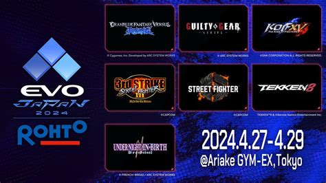 best fighting game 2024|evo japan 2024 games.